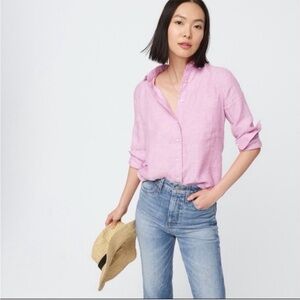 JCrew slim-fit Baird McNutt Irish linen shirt 2P